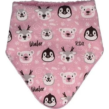 Nákrčník dětský nákrčník na suchý zip RDX se zvířátky růžový velikost 2