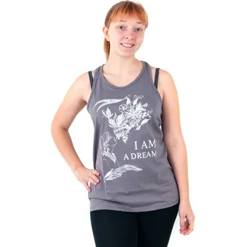 Dámské tričko Tílko dámské DREAM L šedá