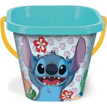Hračka na písek Kbelík čtvercový Disney 2L plast mix druhů 19x17cm Wader Barvy: světle zelená