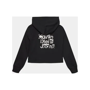 Pánská mikina Calvin Klein Jeans Mikina Metallic IG0IG02304 Černá Regular Fit 10Y