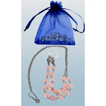 Luxusní šňůrka na brýle s růženínem – dárkové balení a chirurgická ocel