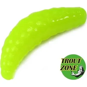 Umělá nástraha Gumová nástraha Trout Zone Maggot 1,3" chartreuse 12ks