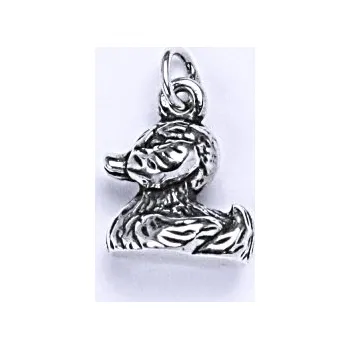 Přívěsek Stříbrný přívěsek 3D kachnička - P915 (Stříbrná kachnička figurka)