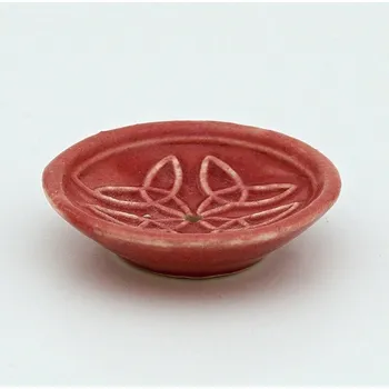 Vonná tyčinka Stojánek na vonné tyčinky - miska červená