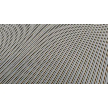 BYTEMA Bavlněná látka PROUŽEK šedo-hořčicový šíře 150 cm