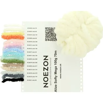 Příze Vzorník vln Alize Softy Mega