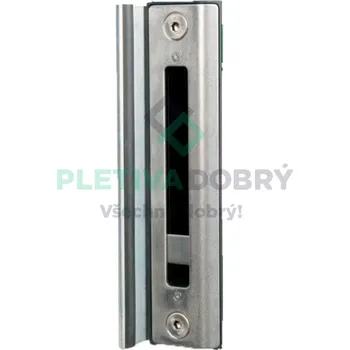 Dorazová lišta pro zadlabací zámky, stříbrná