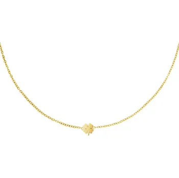 Náhrdelník ORNAMENTI Pozlacený náhrdelník Small Clover gold