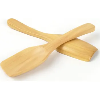 Obracečka Lopatka na čaj dřevo 13 cm natural