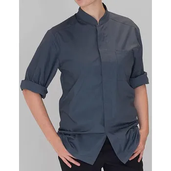 Gastro oděv Le Chef Dámská přípravná košile DF120F Storm Grey-Black XXL