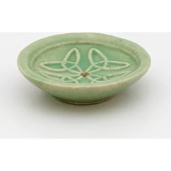 Vonná tyčinka Stojánek na vonné tyčinky - miska zelená