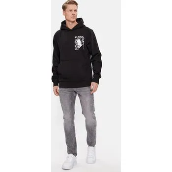 Pánská móda Calvin Klein Jeans Mikina Modern Metals Graphic J30J324626 Černá Regular Fit S