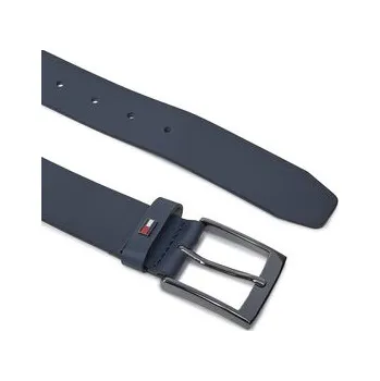 Opasek Pánský pásek Tommy Hilfiger Adan Leather 3.5 AM0AM12052 Tmavomodrá 80
