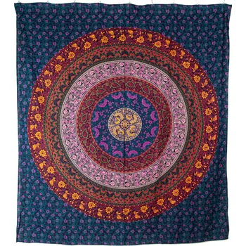 Přehoz na lůžko Přehoz double Flower Mandala fialová