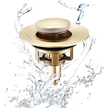 Venkovní odpadkový koš Mosazná odtoková záslepka odpadu