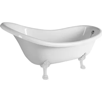 Vana #N/A BRIXTON volně stojící vana 174x83x81cm, nohy bílé, bílá (94837)