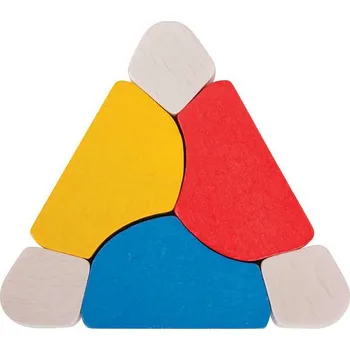 Dřevěná hračka Bigjigs Baby Triangl twister