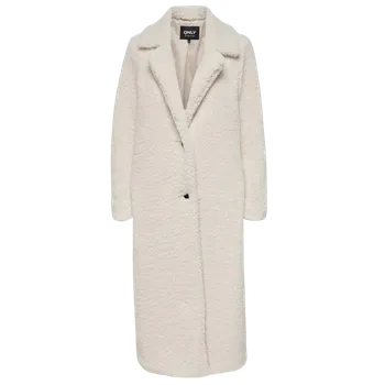 Dámský kabát Only Britt Teddy krémový