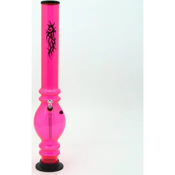 Bong acrylic Ninja Tattoo UV 50 cm růžová