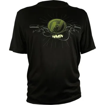 cyklistický dres Dres krátký pánský HAVEN NAVAHO II černo/khaki S