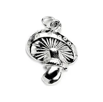 Přívěsek Stříbrný přívěsek houba muchomůrka - P921 (Stříbrná muchomůrka)