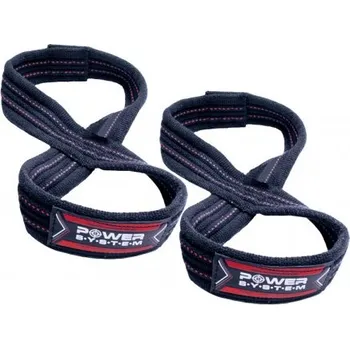 Power System Lifting Straps Figure 8 Silové popruhy červené L/XL