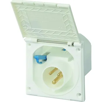 Elektrická zásuvka Zásuvka připojovací CEE 105x105 bílá