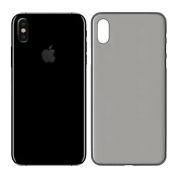 Pouzdro na mobilní telefon Ochranný kryt 3mk Natural Case pro Apple iPhone Xs poloprůhledný - tmavý