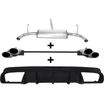 Výfuková trubka ULTER SPORT Sportovní výfuk ALFA ROMEO Giulietta 2010-2016,4x duplex koncovka oválná Vyberte motor: 1.4TB 77/88/125kW HATCHBACK 5D