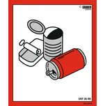 Etikety s piktogramem “Kov“, formát 110 x 130 mm, 10 kusů