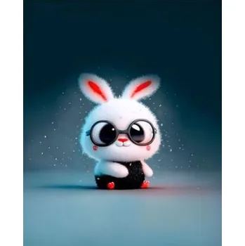 Panel - Teplákovina Bílý králíček