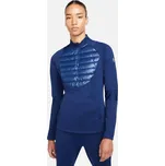dámské funkční tričko, mikina NIKE - BLUE - M (Nike Therma Zip Top Womens)