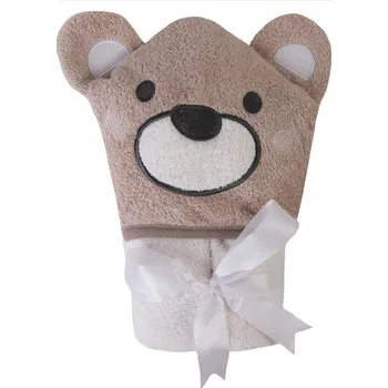 látková plena Dětská osuška s kapucí Baby Matex JIMMY hnědá