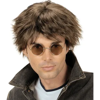 Karnevalová paruka Paruka - Popstar - hnědá