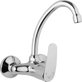 Vodovodní baterie JB Sanitary L10 33 60 Hela Dřezová nástěnná baterie, 100mm, ramínko 130 mm