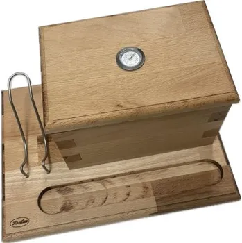 Humidor Humidor ROSTLAN 03 se stojánkem na 1 dýmku Buk Rostlan DR_HR_03
