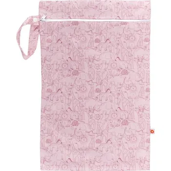 Pytel na pleny Kikko Nepromokavý pytlík Velikost M Safari Mesa Rose