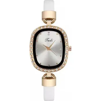 Hodinky Luxusní dámské hodinky s jemným páskem - Bílý