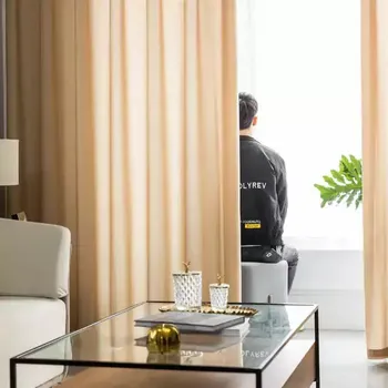Obývací stěna Luxusní jednobarevné průsvitné záclony - 02,250 x 270cm,Oka