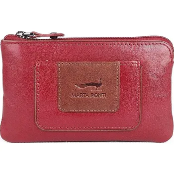 Luxusní kožená klíčenka Marta Ponti no. 516 tmavěčervená | KabelkyproVas.cz