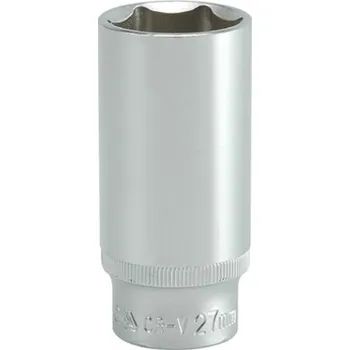 Ruční nářadí Nástavec 1/2" 27mm šetihranný hluboký