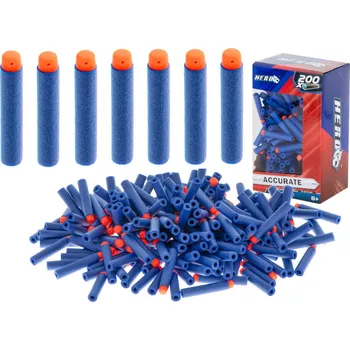 KIK TRADE Náhradní náboje do pistole Nerf 7 cm 200 ks