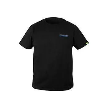 Rybářské oblečení PRESTON INNOVATIONS Black T-Shirt Velikost: Small