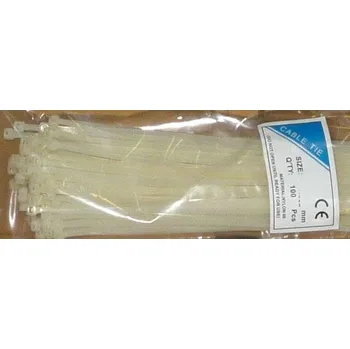 Stahovací páska Stahovací páska 4,8x380mm bílá, balení 100ks