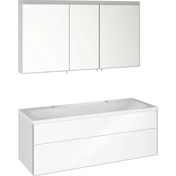 Koupelnový nábytek Koupelnový nábytkový set KEUCO Royal Reflex 130 cm bílá vysoce lesklá 39605212200