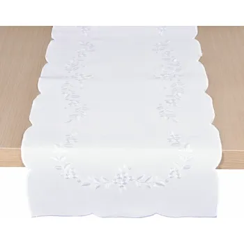 ubrus DekorTextil Celoroční vyšívaný ubrus - Gabriela - bílý ROZMĚR: 85 x 85 cm