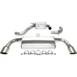 TA Technix sportovní nerezový duplex výfuk VW Golf 6 GTi (1K, 2009-2012), 1x 100 mm kulatá nerezová koncovka bez pertlu pro obě strany