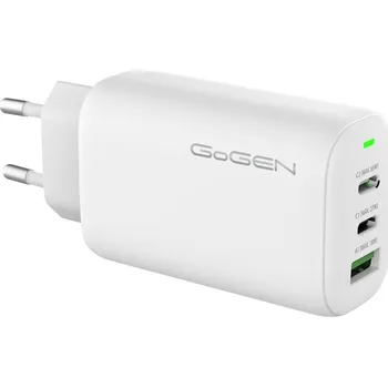 Nabíječka do sítě GoGEN ACHPD 365, 2xUSB-C, 1x USB-A, 65W - bílá