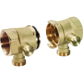 rozdělovač topení Giacomini R53ST Sada - vstupní a výstupní modul stavebnicového rozdělovače 1"1/4 x 18 x DN32 - VÝPRODEJ 1ks