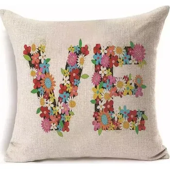 Dekorativní polštářek Dekorační polštář | zamilovaný povlak na polštář, 43 x 43 cm - R